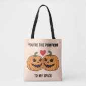 Tote Bag Citrouilles de caricatures (Devant)
