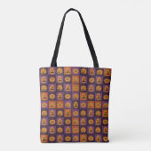 Tote Bag Citrouilles d'Halloween (Dos)