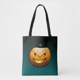 Tote Bag Citrouilles Halloween Nuit