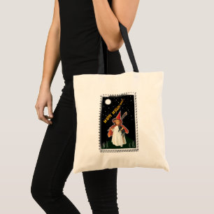 Tote Bag Citrouilles Halloween Vintage