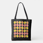 Tote Bag Citrus Candy Lemon Fruit Motif (Dos)