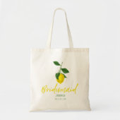 Tote Bag Citrus d'été au citron | Bridesmaid Fourre-tout (Devant)