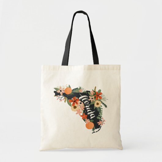 Tote Bag Citrus Florida State Silhouette (Devant)