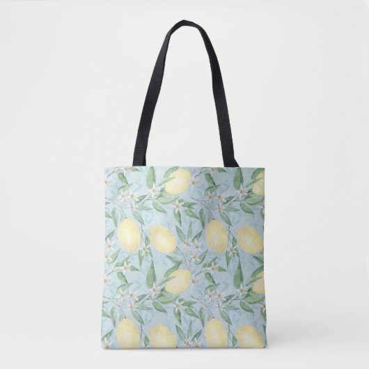 Tote Bag Citrus jaune citron frais (Devant)