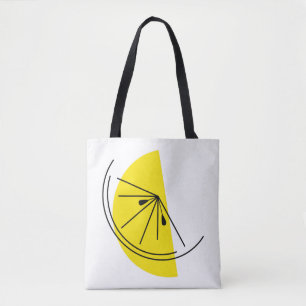 Tote Bag Citrus Lemon multi-back sur fourre-tout