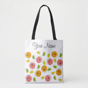 Tote Bag Citrus Multi Name partout sur fourre-tout