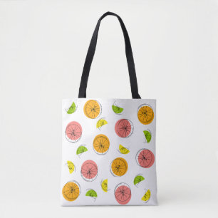 Tote Bag Citrus Multi vert retour sur fourre-tout