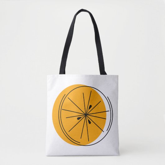 Tote Bag Citrus Orange multi-back sur fourre-tout (Devant)