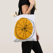 Tote Bag Citrus Orange multi-back sur fourre-tout (De près)
