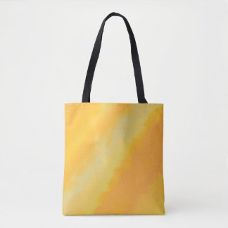 Tote Bag Citrus Sunny Orange Watercolor Pattern