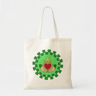 Tote Bag Claddagh et Green Knotwork