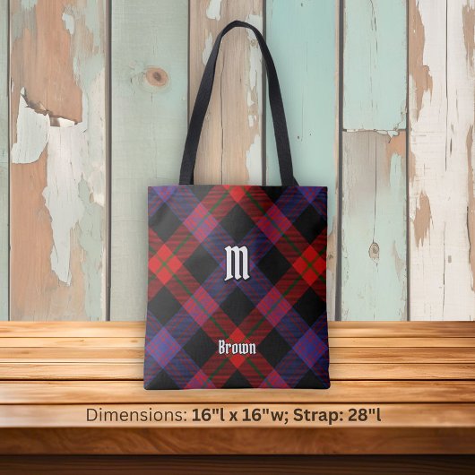 Tote Bag Clan Brown Tartan