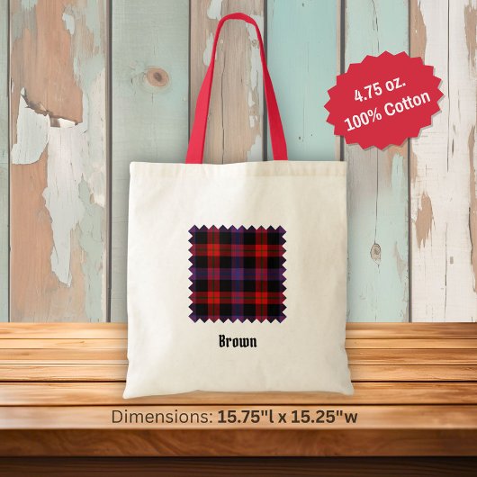 Tote Bag Clan Brown Tartan