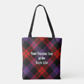 Tote Bag Clan Brown Tartan (Dos)