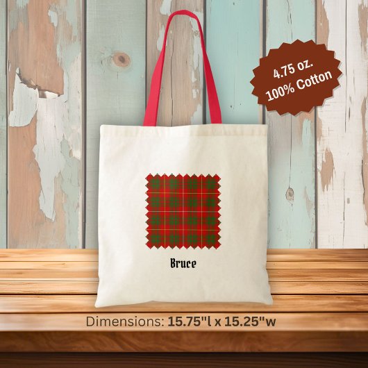Tote Bag Clan Bruce Tartan
