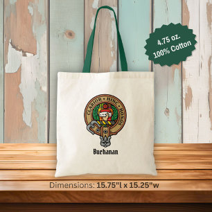 Tote Bag Clan Buchanan Crest sur Tartan