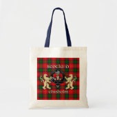Tote Bag Clan Chisholm Badge & Tartan (Devant)