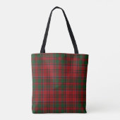 Tote Bag Clan écossais plaid rouge et vert de Grant de (Dos)