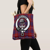 Tote Bag Clan Hamilton Crest et Tartan (De près)