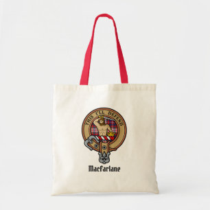Tote Bag Clan MacFarlane Crest sur le tatan de robe