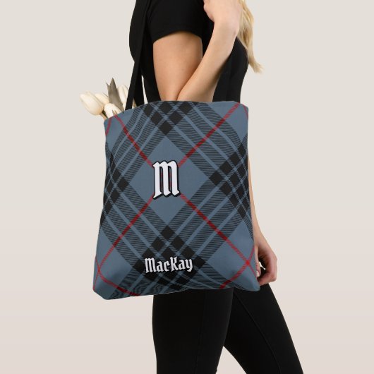 Tote Bag Clan MacKay Blue Tartan (De près)