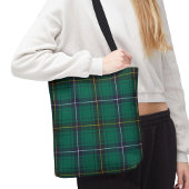 Tote Bag Clan Plaid Henderson Tartan Vert Bleu Check