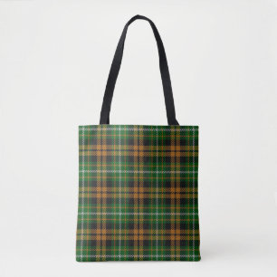 Tote Bag Clan Ramsay Ramsey Chasse Orange Tartan Plaid