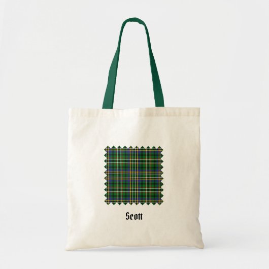 Tote Bag Clan Scott Green Tartan (Devant)