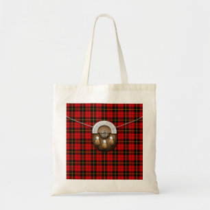 Tote Bag Clan Wallace Tartan Et Sporran