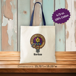 Tote Bag Clan Wardlaw Crest sur Tartan
