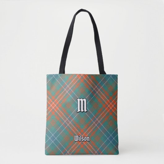 Tote Bag Clan Wilson Ancienne Tartan (Devant)
