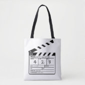 Tote Bag Clapperboard de cinéma moderne Happy Valentine (Devant)
