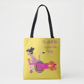 Tote Bag ClaraBelle Fourre-tout parfait bleu - jaune de