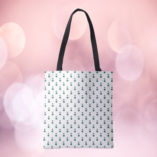 Tote Bag Clarinet Marching Band Rabbit Vert Motif or