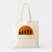 Tote Bag Clarinet Player, Funny Human Evolution (Dos)
