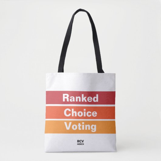 Tote Bag Classé Choice Bandes de vote fourre-tout (Devant)