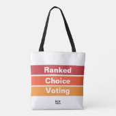 Tote Bag Classé Choice Bandes de vote fourre-tout (Dos)