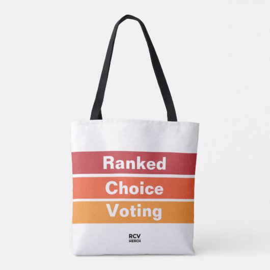 Tote Bag Classé Choice Bandes de vote fourre-tout (Dos)