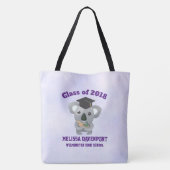Tote Bag Classe de 20xx Cute Koala Ours dans la casquette d (Dos)