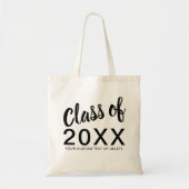 Tote Bag Classe de graduation de 20XX Script Typographie (Devant)