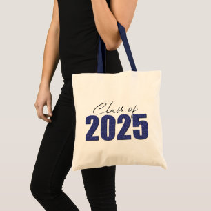 Tote Bag Classe de Parties scintillant bleu marine de 2025