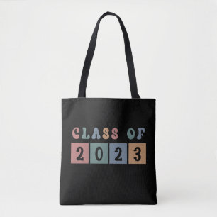 Tote Bag Classe rétro de 2023 collégial diplôme cadeau