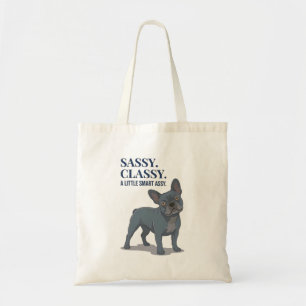 Tote Bag Classe Sassy Intelligente Maman de chien Bouledogu