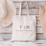 Tote Bag Classic Élégant Moderne Minimaliste Nom Monogramme<br><div class="desc">Élevez votre style avec notre Sac fourre-tout Monogramme minimaliste classique élégant et moderne. Cette fourre-tout polyvalente allie élégance intemporelle et minimalisme contemporain, ce qui en fait un accessoire indispensable pour toutes les occasions. Conçu avec une attention méticuleuse aux détails, ce sac fourre-tout est plus qu'un simple accessoire pratique, c'est un...</div>