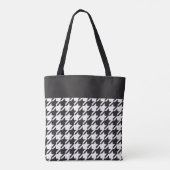 Tote Bag Classic moderne noir et blanc Houndstooth (Dos)
