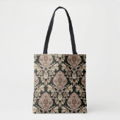 Tote Bag classique damask jacquard motif avec cadre abstrai (Devant)