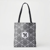 Tote Bag Classique noir et blanc (Devant)