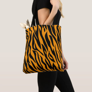 Tote Bag Classique rayure de tigre orange et noir Animal
