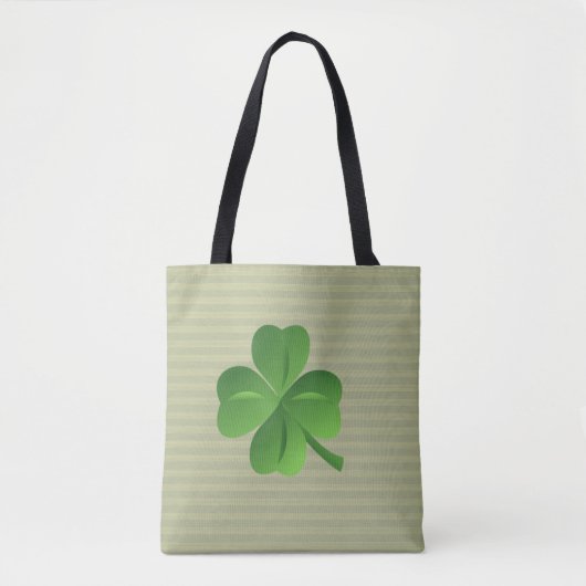 Tote Bag Classique tendance irlandais Lucky Shamrock (Devant)
