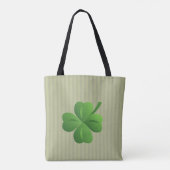 Tote Bag Classique tendance irlandais Lucky Shamrock (Dos)